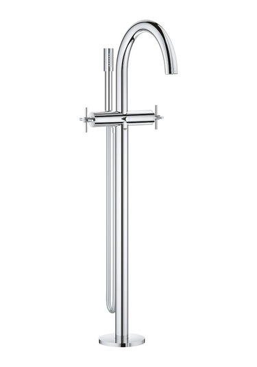 Grohe Atrio 25044003 Ayaklı Yerden Küvet Bataryası Gümüş