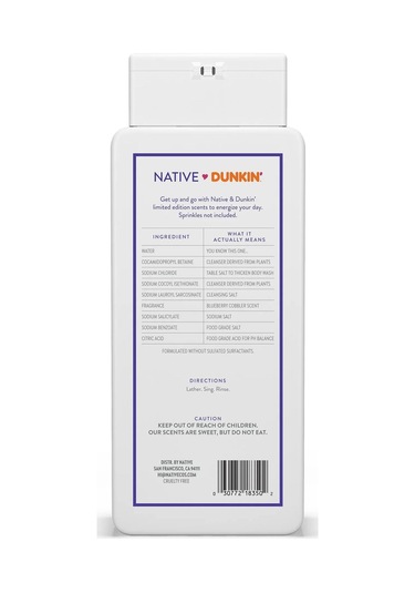 Native Dunkin Blueberry Cobbler Vücut Şampuanı 532ml Yaban Mersini