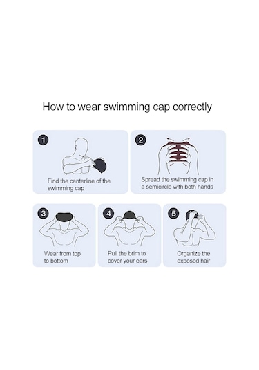 Sones Yetişkin Unisex Pu Kaplamalı Rahat Su Geçirmez Yüzme Bonesi Pembe