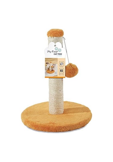 M-pets My First Ponponlu Kedi Tırmalama Tahtası Turuncu 24 x 24 x 30 CM