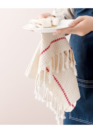 Madame Coco Claire Mutfak Havlusu Hvlu0000000109 40 X 60 Cm-kırmızı/bej