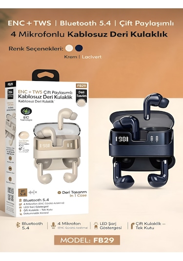 DeanB FB29 Modern Buds Bluetooth 5.4 Kulak İçi Kulaklık