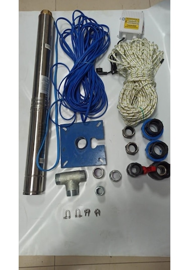 4Sdm4/24 3 Hp Alarko 25 Mt Yassi Kablolu Ve Panolu 50 Mt Halatli