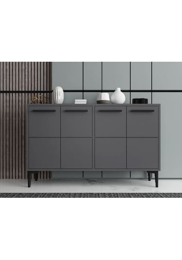 Vedi Konsol Tv Sehpası Tv Ünitesi Modern Tasarım- Antrasit