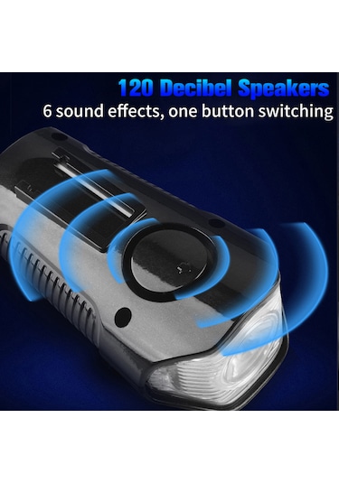 Bisiklet Lcd Hız Göstergesi Su Geçirmez Şarjlı Led Işık Km Ekran Siyah