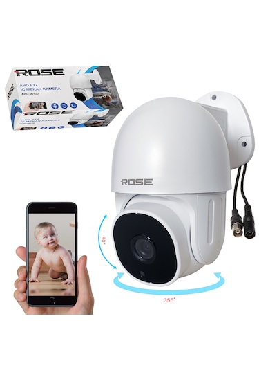 Ahd Ptz Kamera 360 Derece Sesli 1080p Rose Ahd