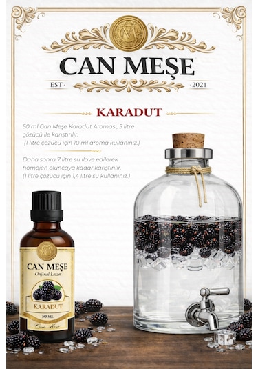 Can Meşe Hazır Karışım Karadut Kiti - Hazır Karışım Karadut Aroması 50 ML