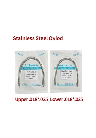 10packs 100 Adet Paslanmaz Çelik Ss Braketi Tel Oround Yuvarlak Dikdörtgen Turuncu