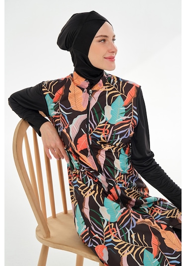 Tam Kapalı Tesettür Mayo 3302 Siyah Siyah