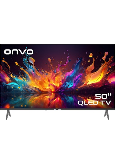Onvo 50OVF9001UQ 50" 127 Ekran 4K Ultra HD Uydu Alıcılı Google Smart QLED Tv