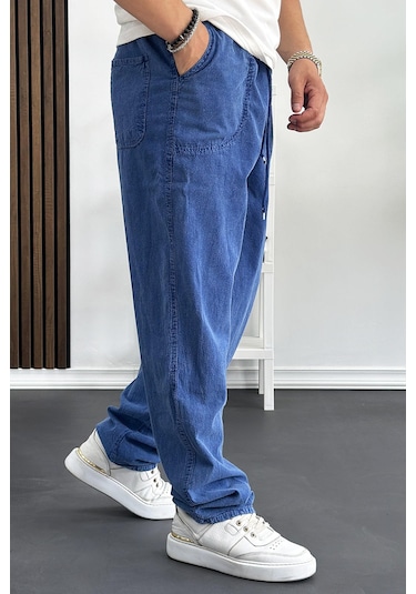 Edwoxmen Erkek Baggy Kalıp Pantolon Mavi Edw130-mavi Mavi