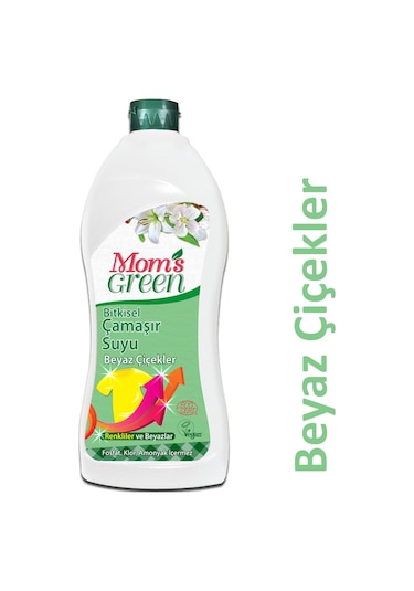 Mom's Green Bitkisel Çamaşır Suyu Beyaz Çiçekler 750 ML