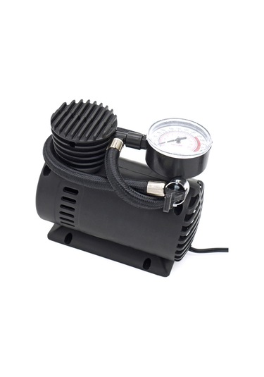 Wezone 12v Elektrikli Araç Lastik Hava Pompası - 300 Psı Basınç, Taşınabilir Abs, 3 Metre Kablolu, Farklı Uç Adaptrleriyle Acil Kullanım