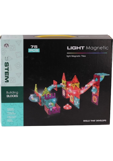 Ch1172 Magnetic Tiles Light Version 75 Parça