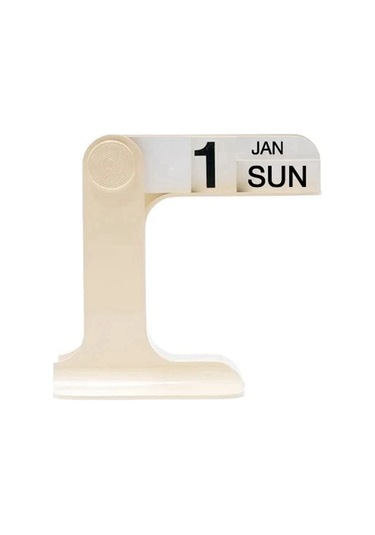 Döndürülebilir Takvim Oturma Odası İçin Döndürülebilir Masa Takvimi Süt Beyazı