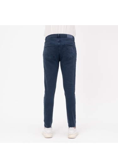 Düz Renk Erkek Kot Pantolon (550889904) Lacivert