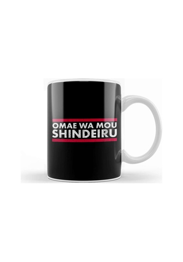 Omae Wa Mou Shindeiru Anime Merch Otaku Anime Memes Kupa Bardak Porselen Karışık
