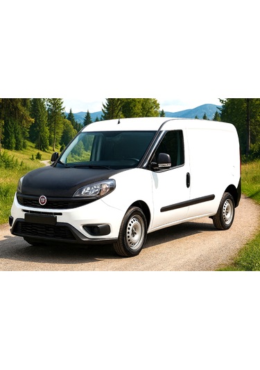 Fiat Doblo 2015 2021 Tam Kaput Maskesi Suni Deri, Araca Özel Uyum, Taş Ve Çizik Koruma 1 Adet