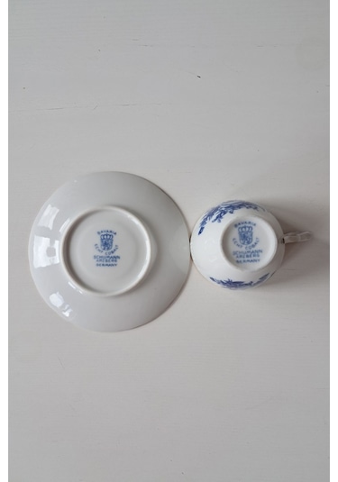 Schumann Arzberg Kobalt Mavi Vintage Çay Fincanı Seti Kobaltmavi