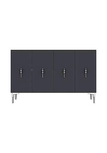 Ka1217as Salkım Konsol Ve Tv Sehpası Antrasit-silver 120cm