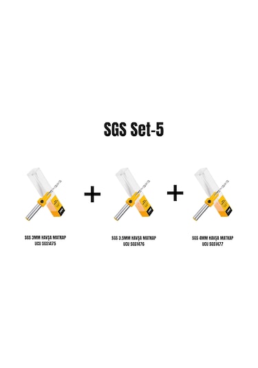 Sgs Set-5 Havşa Matkap Ucu 3 Mm+3,5 Mm+4 Mm