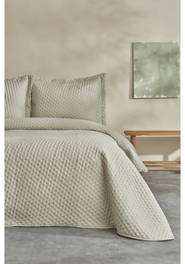 Karaca Home Breeze Soft Çift Kişilik Yatak Örtüsü Adaçayı 200.22.04.0238