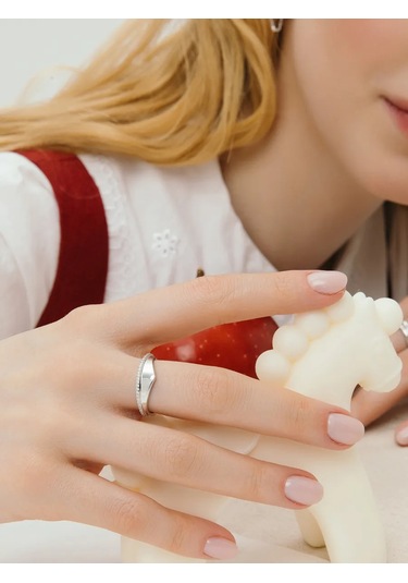 Fly Jewelry 925 Ayar Gümüş Yüzük Taşlı Zirkon İle 456819817 Gri