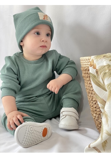 MiaBaby Bereli Üçlü Takım 001 Açık Yeşil