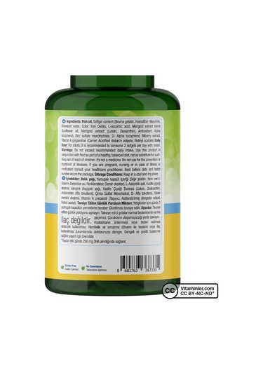 Natures Supreme Vision Complex 60 Kapsül Aromasız