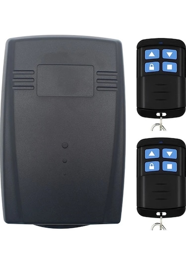 Motion003 1 Gri Alıcı Ve 2 Uzaktan Kumanda Garaj Kapısı Alıcı 433.92mhz 12v 24v Uyumlu 2 Kanallı Röle Anahtarlı Sabit Yuvarlak Kodlu