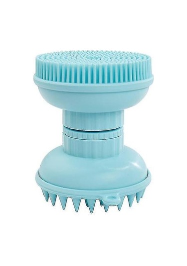 Pet Tarak Fırçaları 2 1 Pet Köpek Kedi Silikon Banyo Fırçası Köpek Banyo Fırçası Pet Banyo Mavi