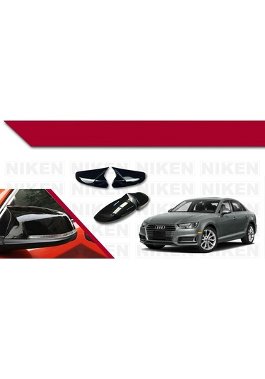 Audi A4 2007-2015 Batman Parlak Siyah Ayna Kapağı