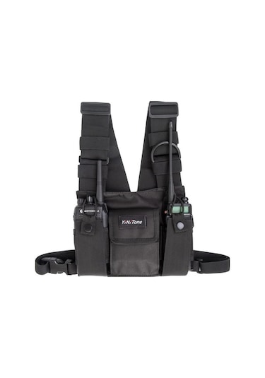 Novahub Pratik Fonksiyonel Göğüs Çantası - Su Geçirmez, Toz Geçirmez, Hafif Siyah, Naylon, 29x29x3 Cm, Mutfak Ve Ofis İçin Siyah