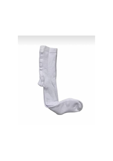 Çocuk Pamuklu Kilotlu Çorap Beyaz 0-15 Yaş Beyaz