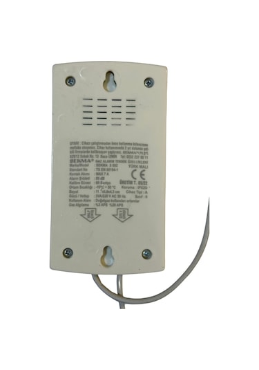 Sekma Doğal Gaz Metan Alarm Dedektörü S-092