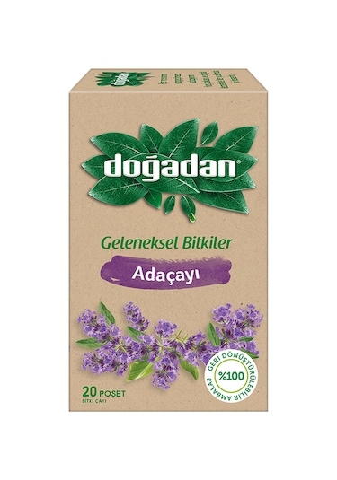 Doğadan Ada Çayı Bitki Poşet Çay 20'li 50 G