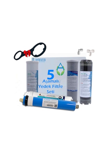 İhlas Aura Cebilon Vontron Membranlı Açık Kasa Lüx 10" Su Arıtma Filtre Seti 5'li