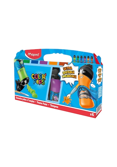 Maped Guaj Boya 75 ML 6 Renk 810011 Çok Renkli