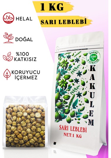 Kakulem Çifte Kavrulmuş Çorum Sarı Leblebi 1 KG