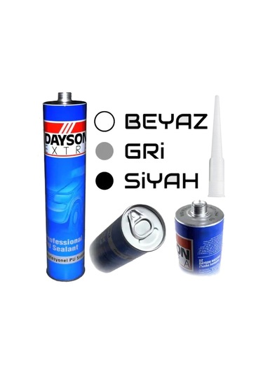 Dayson Extra Poliüratan Silikon Mastik 15 Adet 280Ml Beyaz Beyaz