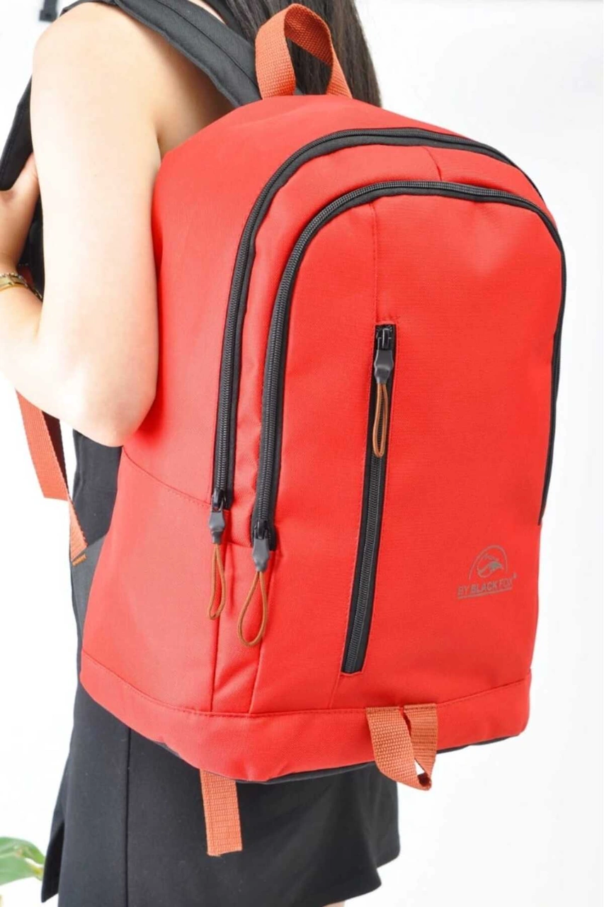Tezzgelsin Unisex Su Geçirmez Günlük Kullanım Sırt Çantası Kirmizi