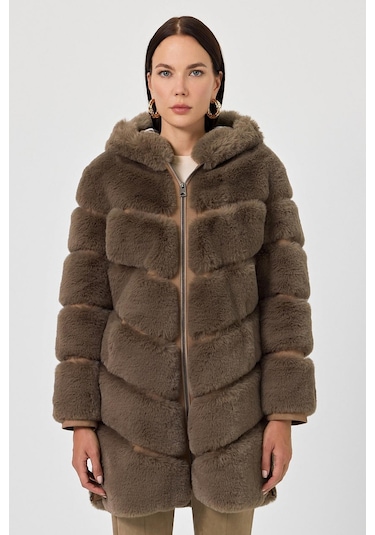 Martina Vizon Tüylü Mont 001