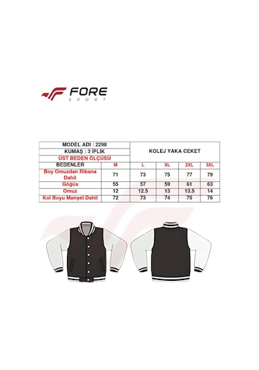 Erkek Kolej Ceket 3 Iplik Içi Fileli Kolej Ceket Lacivert Grimelanj