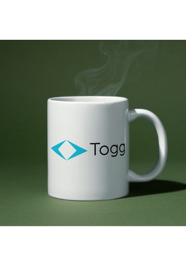 Applucky Togg Baskı Kupa Bardak Beyaz