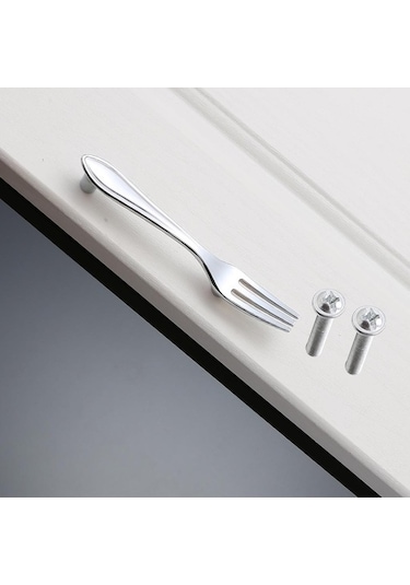 Ebitda Suntek Küçük Yaratıcı Çatal Çekme Kolu Mutfak Dolabı Dolap Kapı