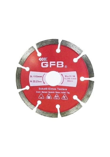 Soketli Elmas Beton Mermer Kesici 115 Mm-2388