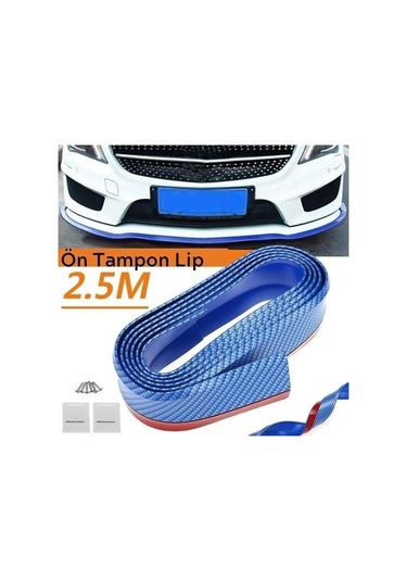 Buffer Mavi 2,5 Metre Araba Oto Ön Tampon Koruyucu Kauçuk Pratik Tampon Şerit Bant Döşeme Kiti - 9098782337736drvs1