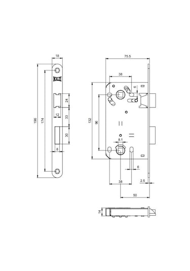 Kale 229 Nikel Plastik Dilli Hafele Tipi Sessiz Extra Wc Kapı Kil