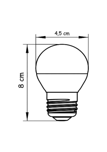 Şahnet 6w E27 Mini Top Led Ampul Beyaz - 6500k