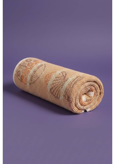 Turuncu Aztec %100 Pamuklu Plaj Havlusu 70x140 Cm Çok Renkli